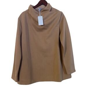 COS Draped Neck Top Long Sleeve Top Size L NWT